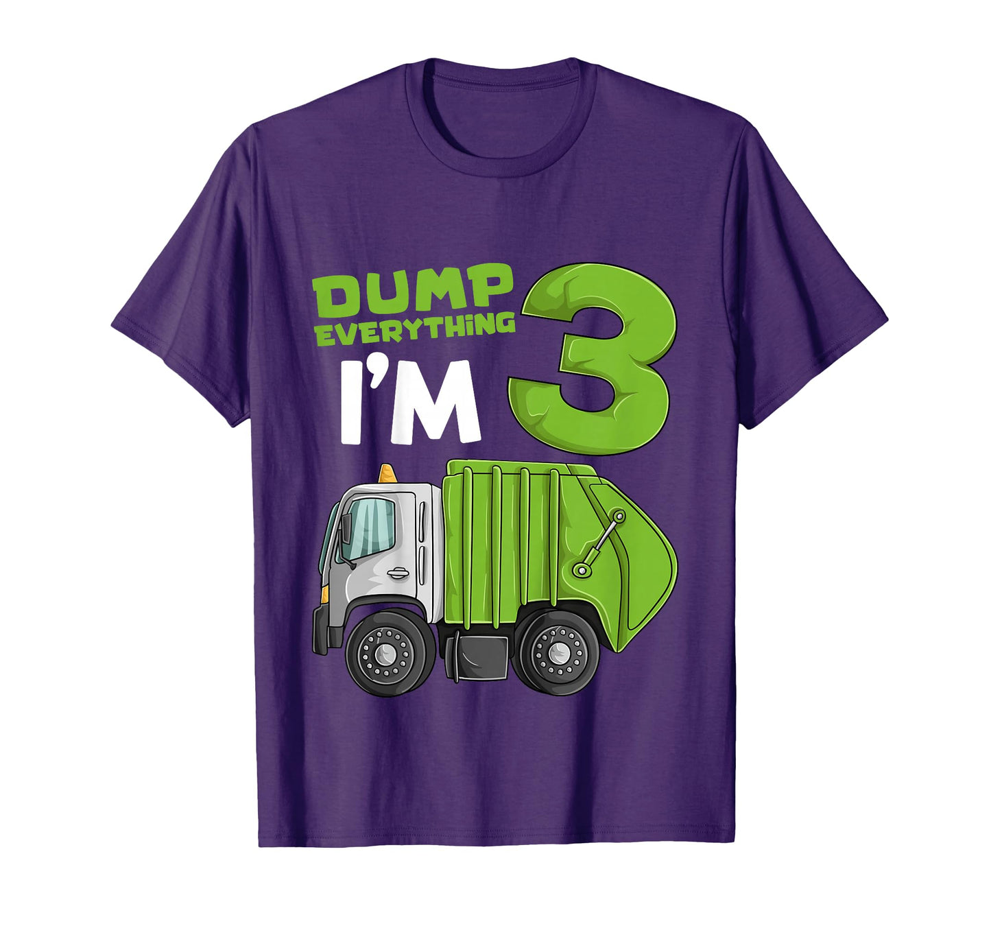 Kids Garbage Truck 3rd Birthday Boy Shirt, Trash Truck Toddler T-Shirt