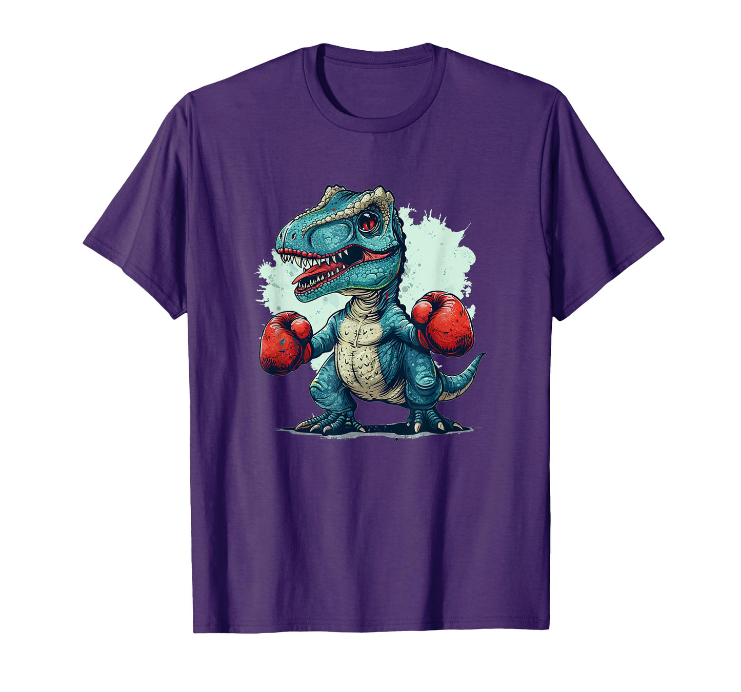 Funny kids boxing dinosaur with boxing gloves costume T-Shirt