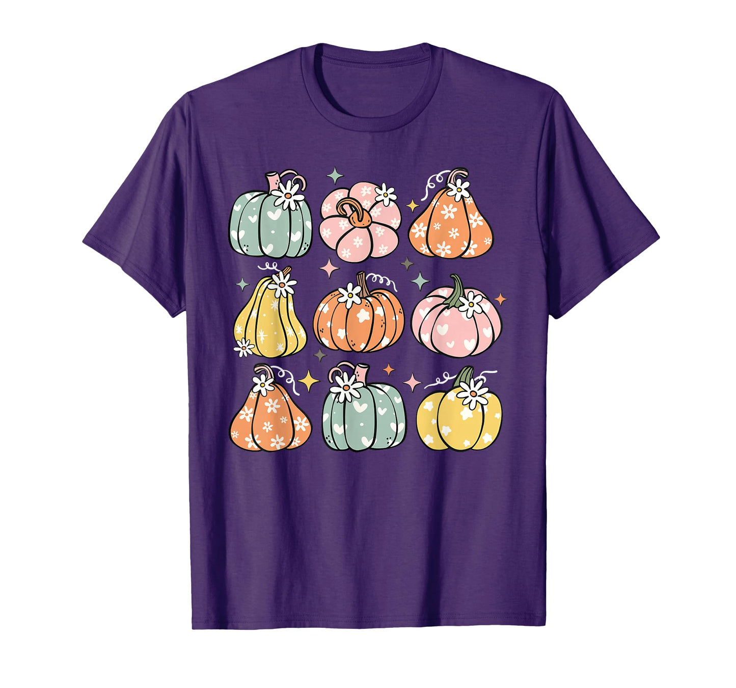 Pumpkin Season Autumn Fall Y'all Leaves Thanksgiving Funny T-Shirt