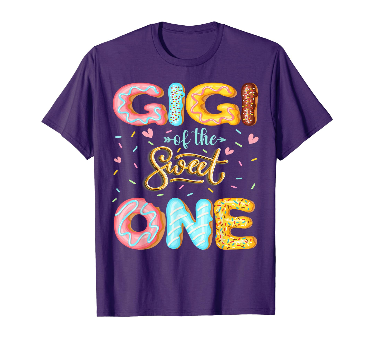 Gigi Of The Sweet One 1St Birthday Girl Donut Lover T-Shirt