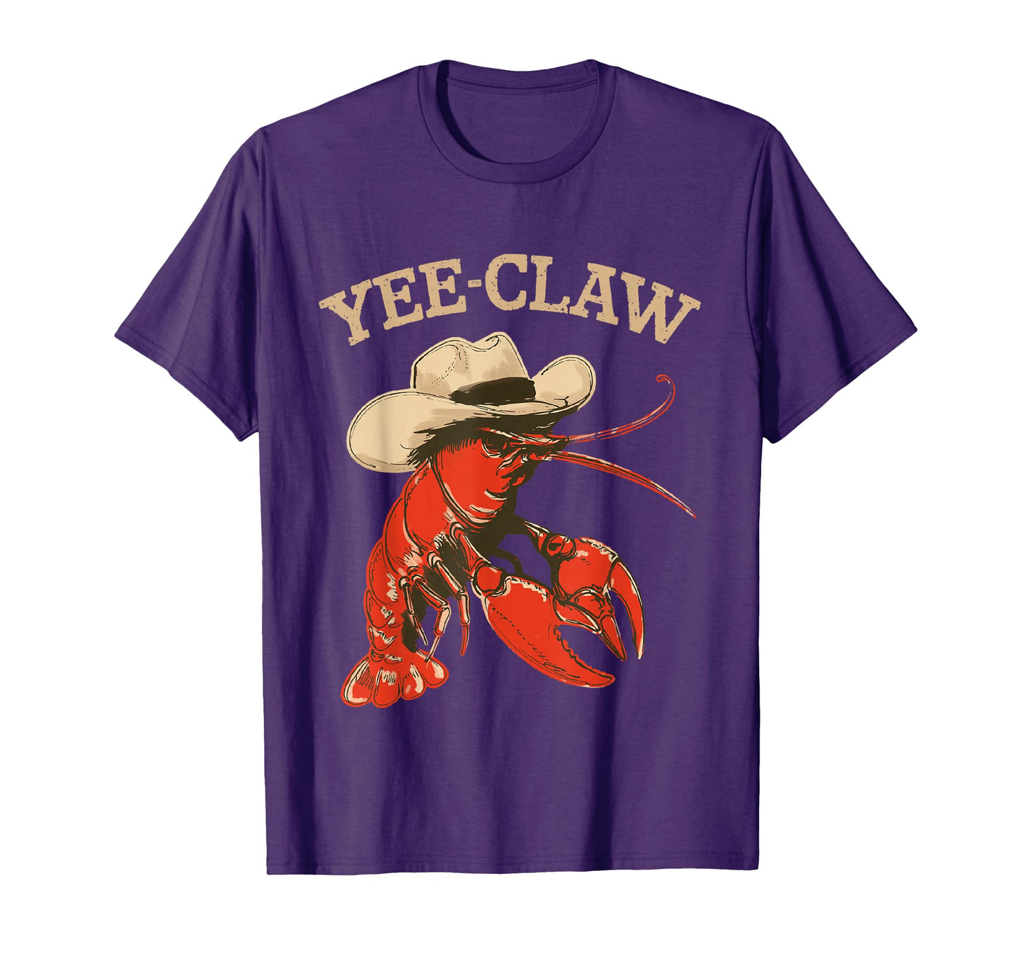 Yeeclaw Western Cowboy Crawfish Boil Summer Seafood Lobster T-Shirt