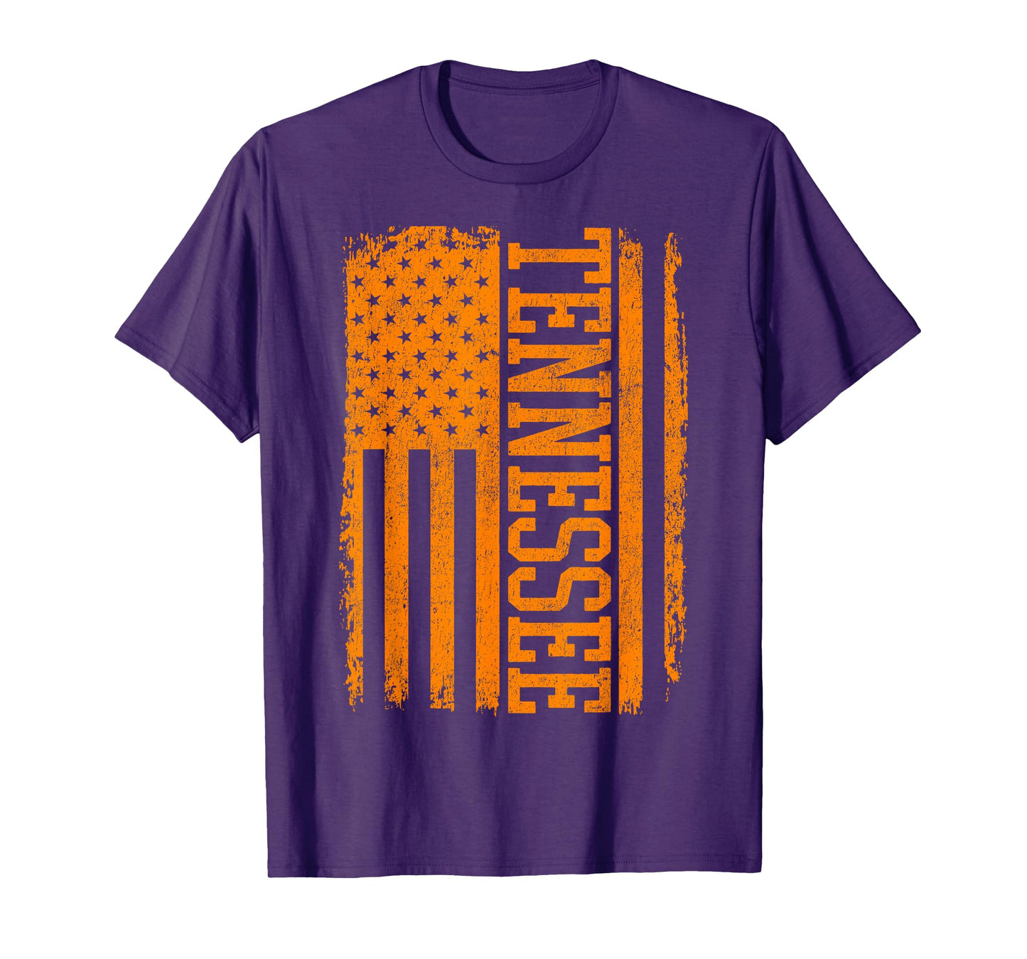 Classic TN Orange Print Retro Varsity Vintage Tennessee T-Shirt