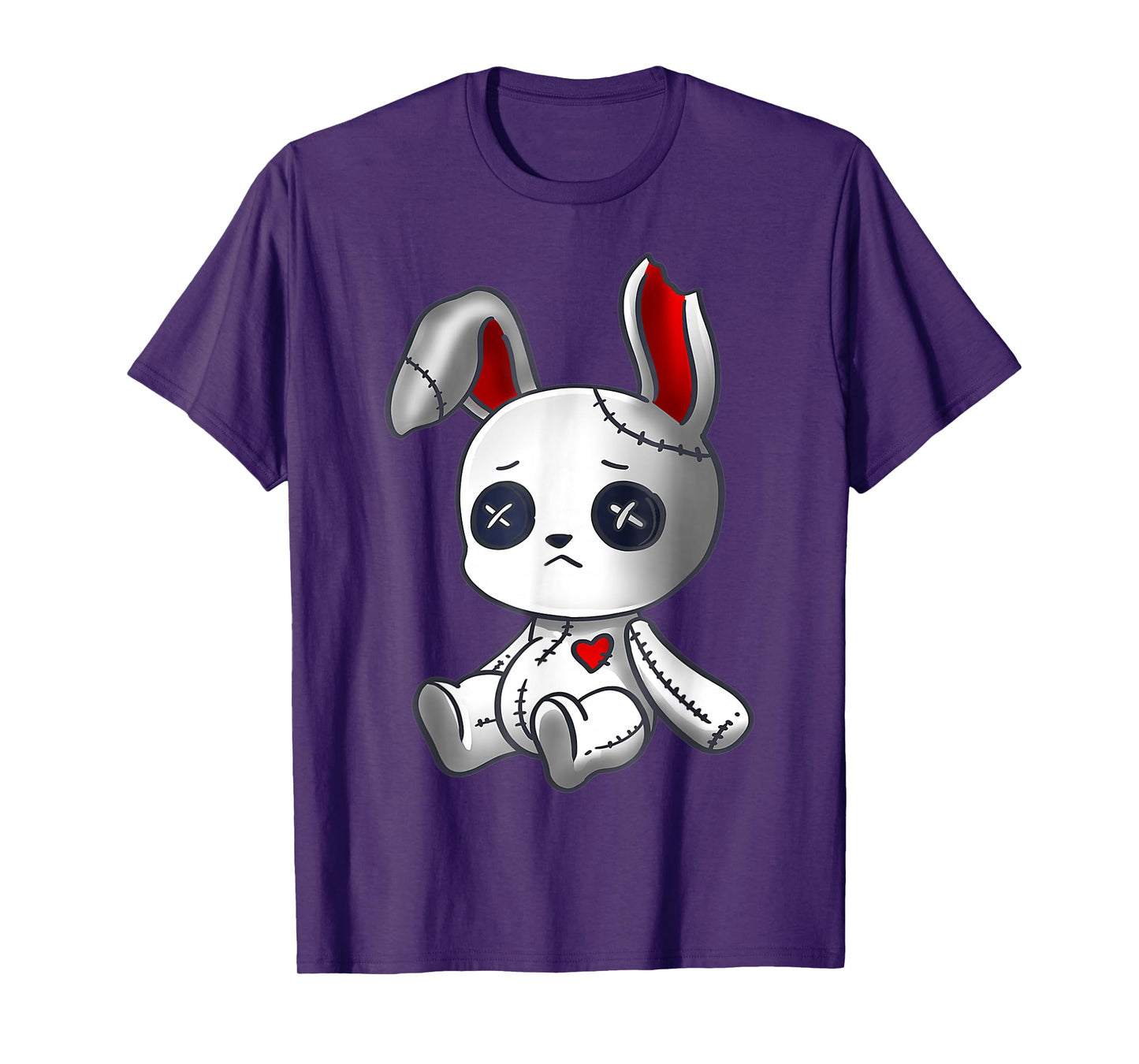 Goth Bunny Shirt Cute Creepy Emo Clothes Kawaii Bunny T-Shirt