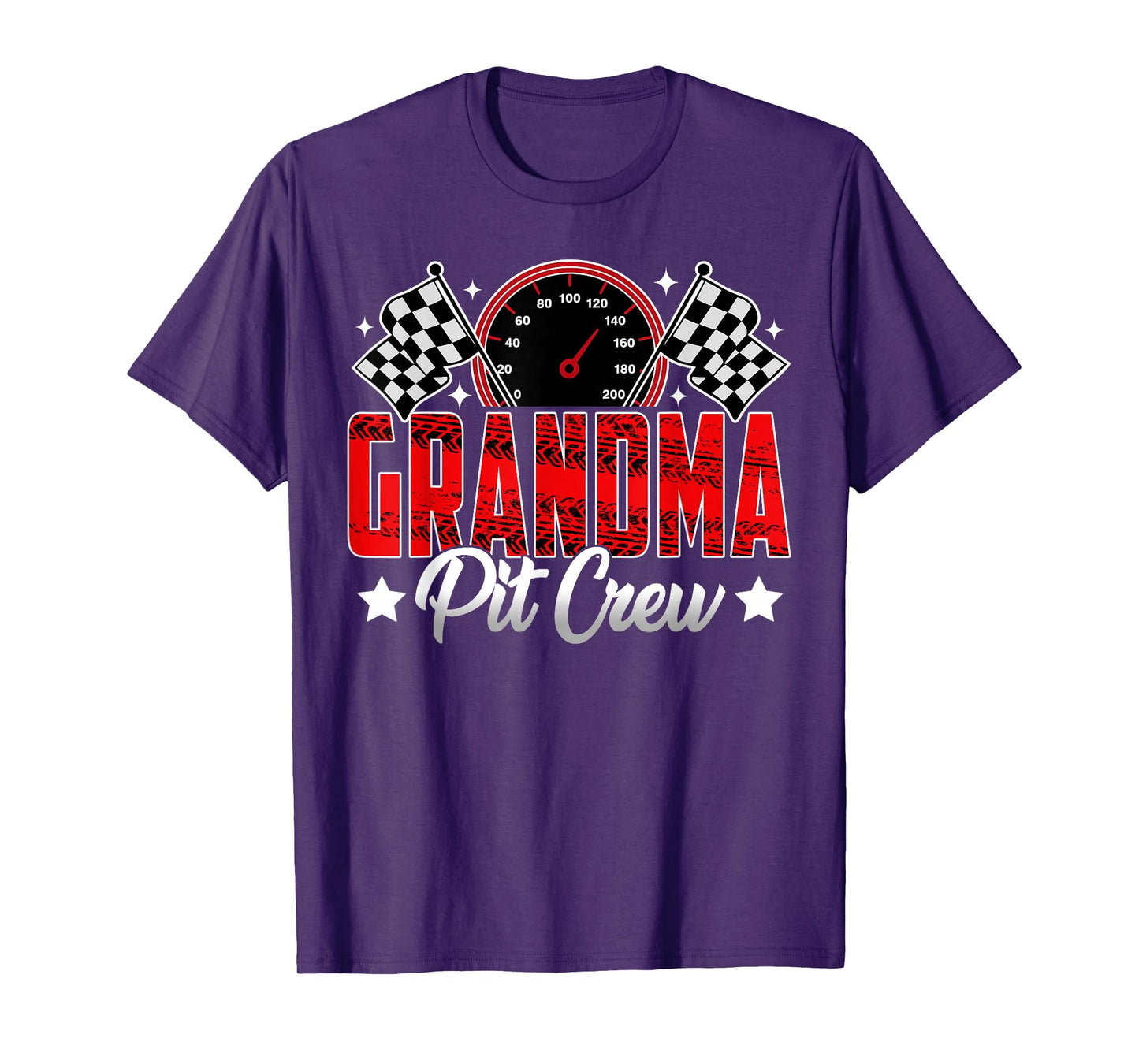 Race Car Birthday Party Racing Family Grandma Pit Crew T-Shirt