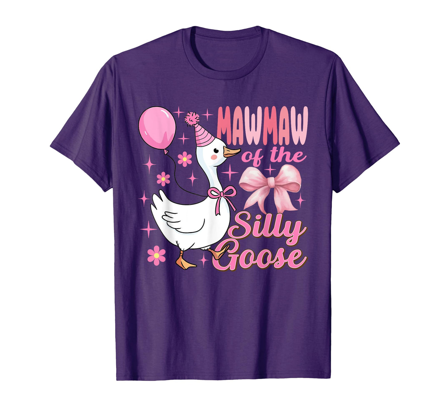 Mawmaw Goose On The Loose Funny Birthday Matching Family T-Shirt