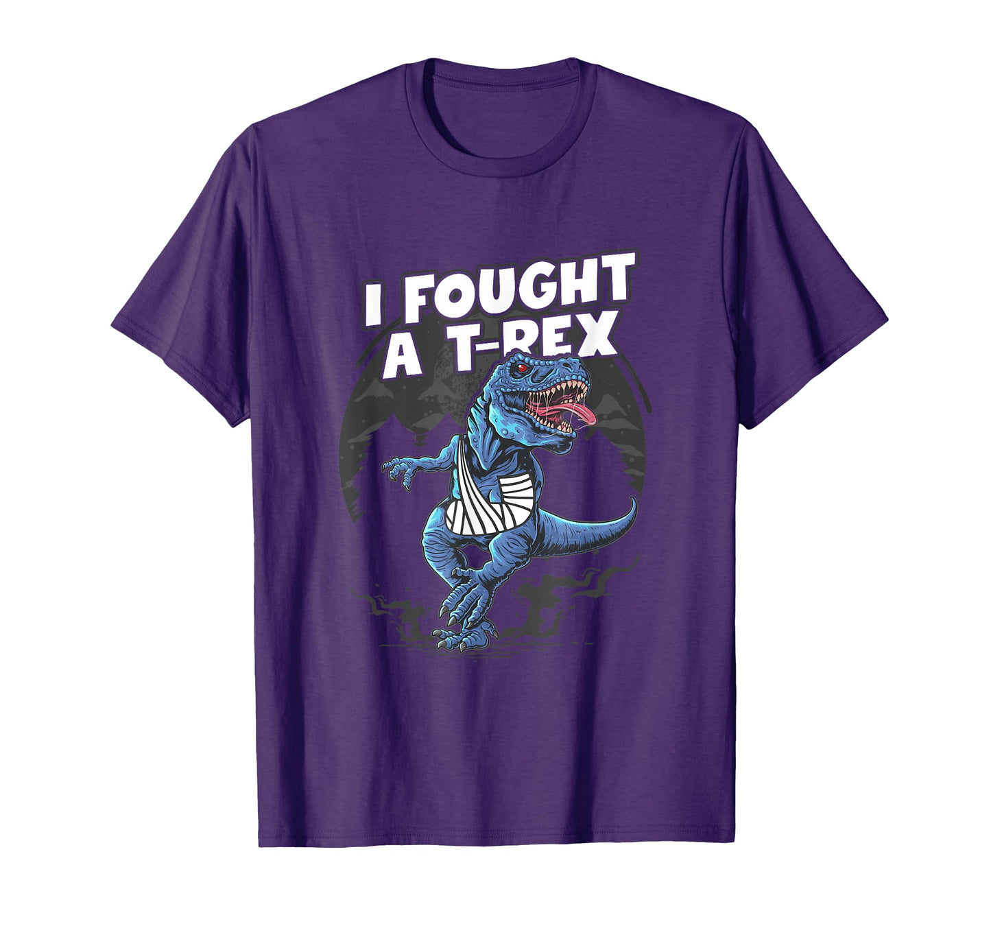Broken Arm Recovery Boys Dinosaur I Fought A T-Rex Injury T-Shirt