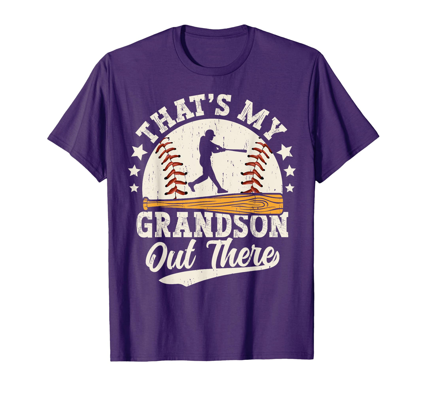 Baseball Grandma Grandpa That's My Grandson Out There Sports T-Shirt