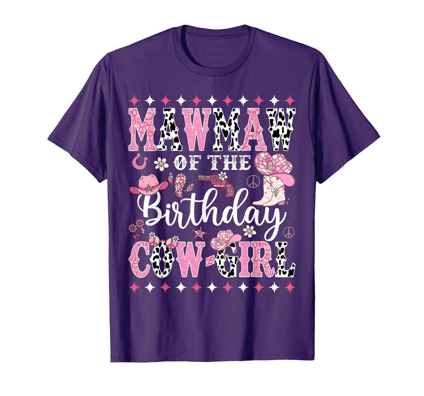 Mawmaw Of The Birthday CowGirl Rodeo CowGirl Birthday T-Shirt