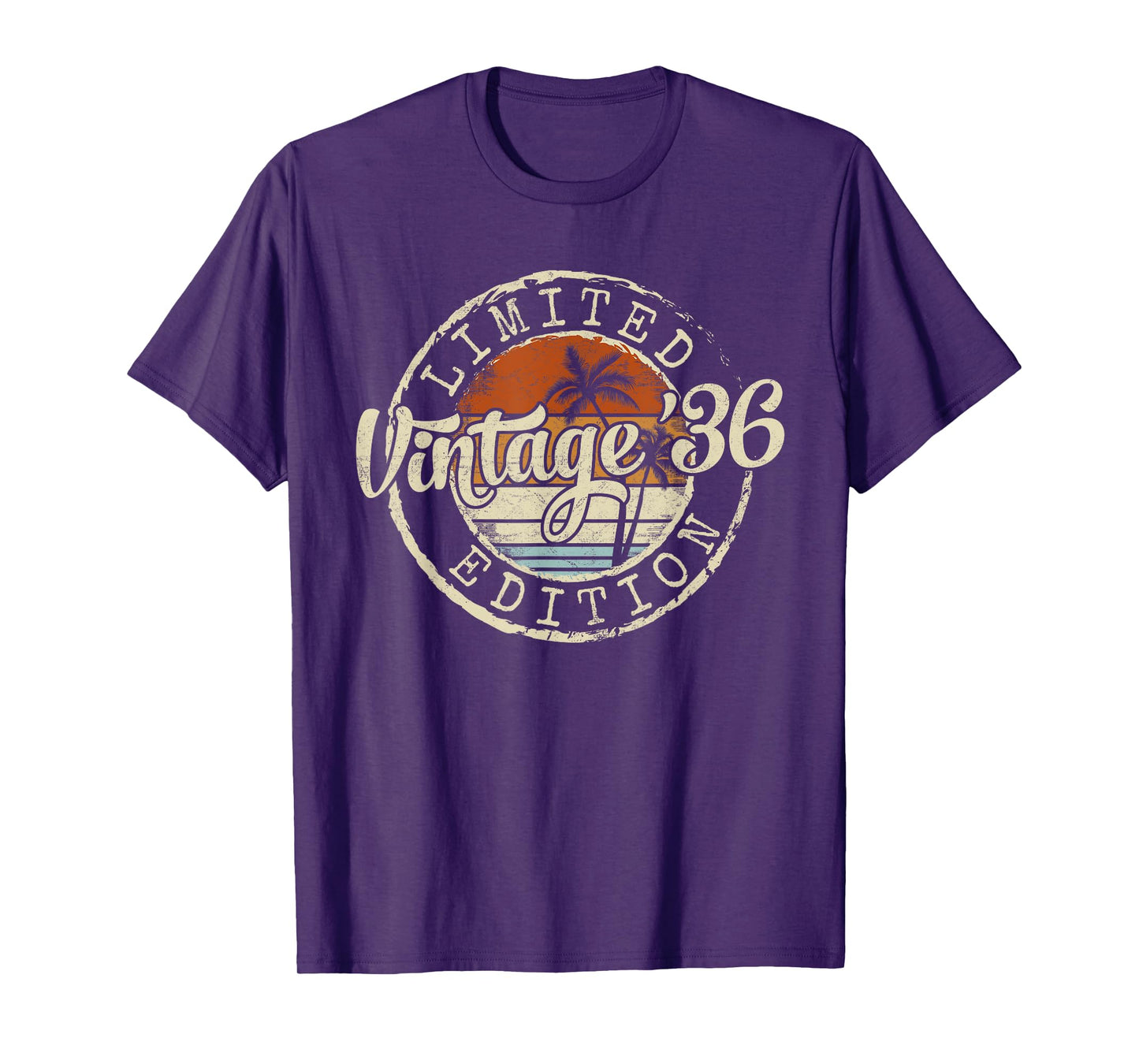 Vintage 1936 89th Birthday Gifts For Men Women 89 Year Old T-Shirt