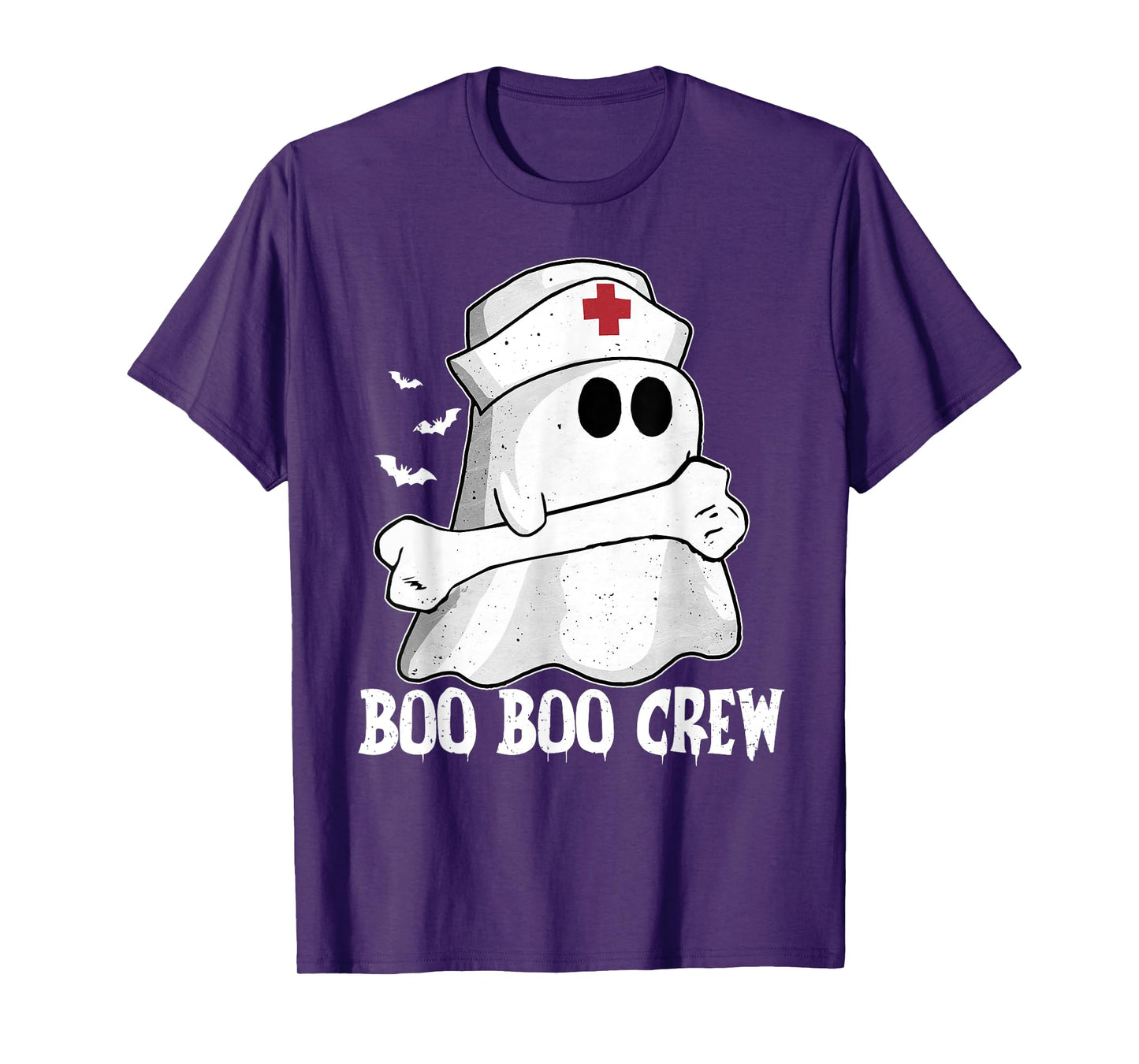Funny Boo Crew Nurse Shirt Nurse Ghost Women Halloween T-Shirt