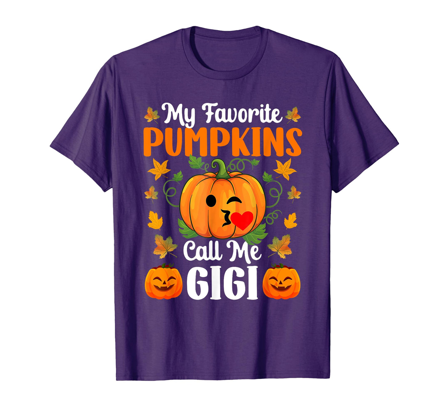 My Favorite Pumpkins Call Me Gigi Shirt Funny Halloween T-Shirt
