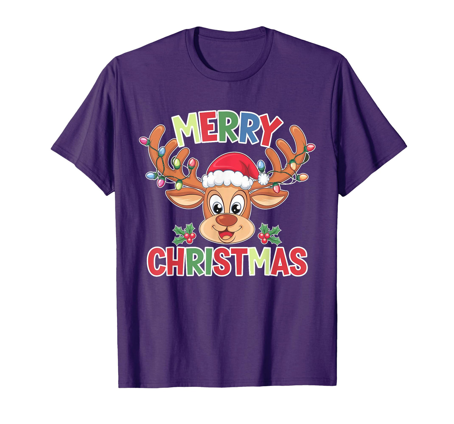 Merry Christmas Reindeer Xmas Family Men Women T-Shirt