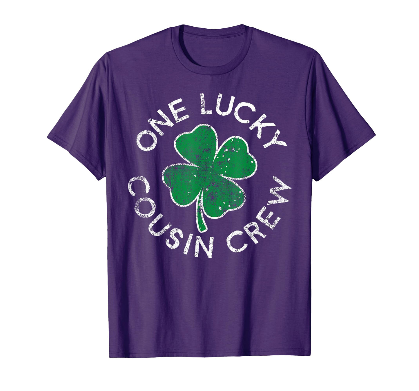 One Lucky Cousin Crew St. Patrick's Day Distressed Matching T-Shirt