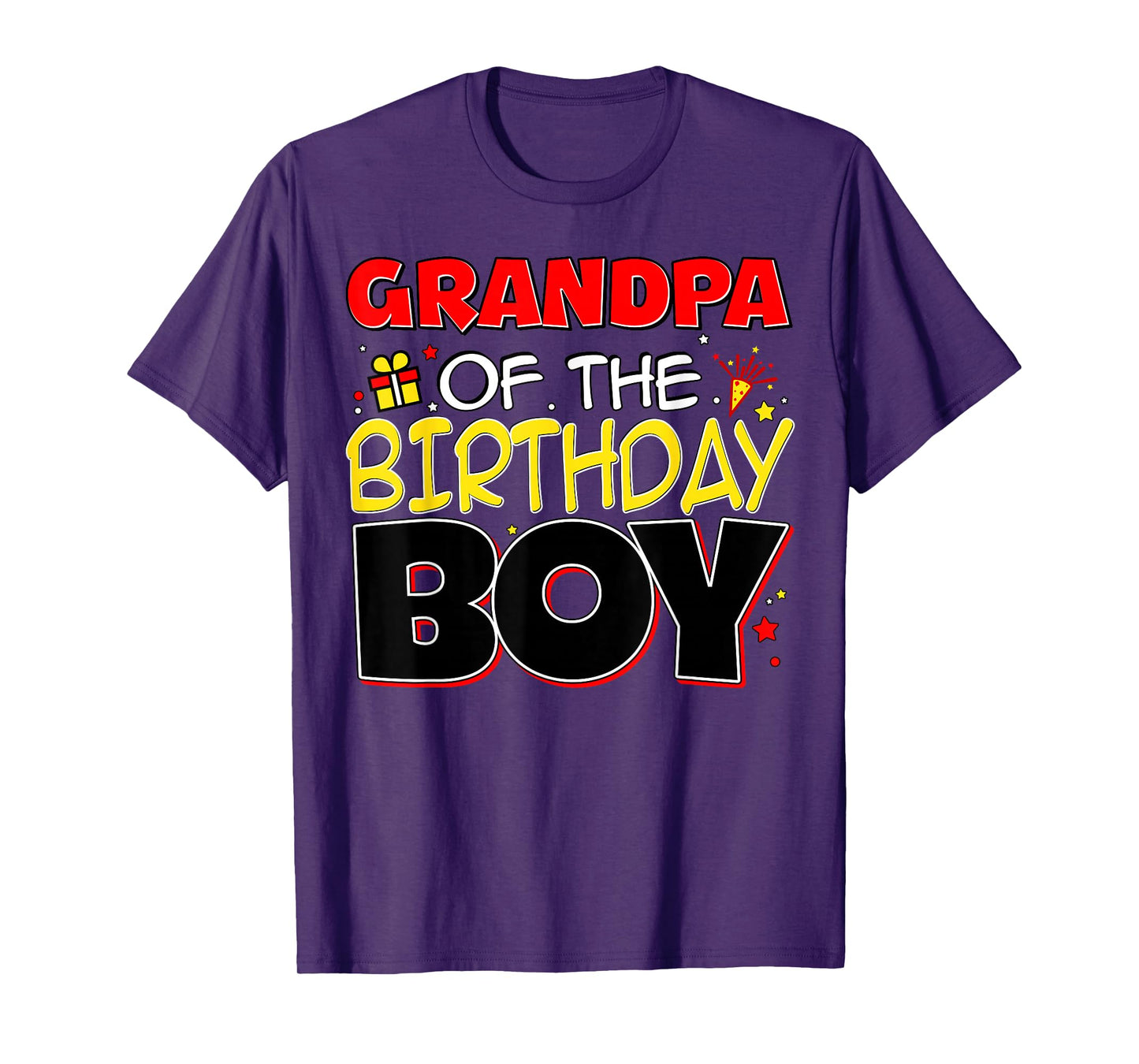 Grandpa Of The Birthday Boy Family Party Birthday Outfit T-Shirt