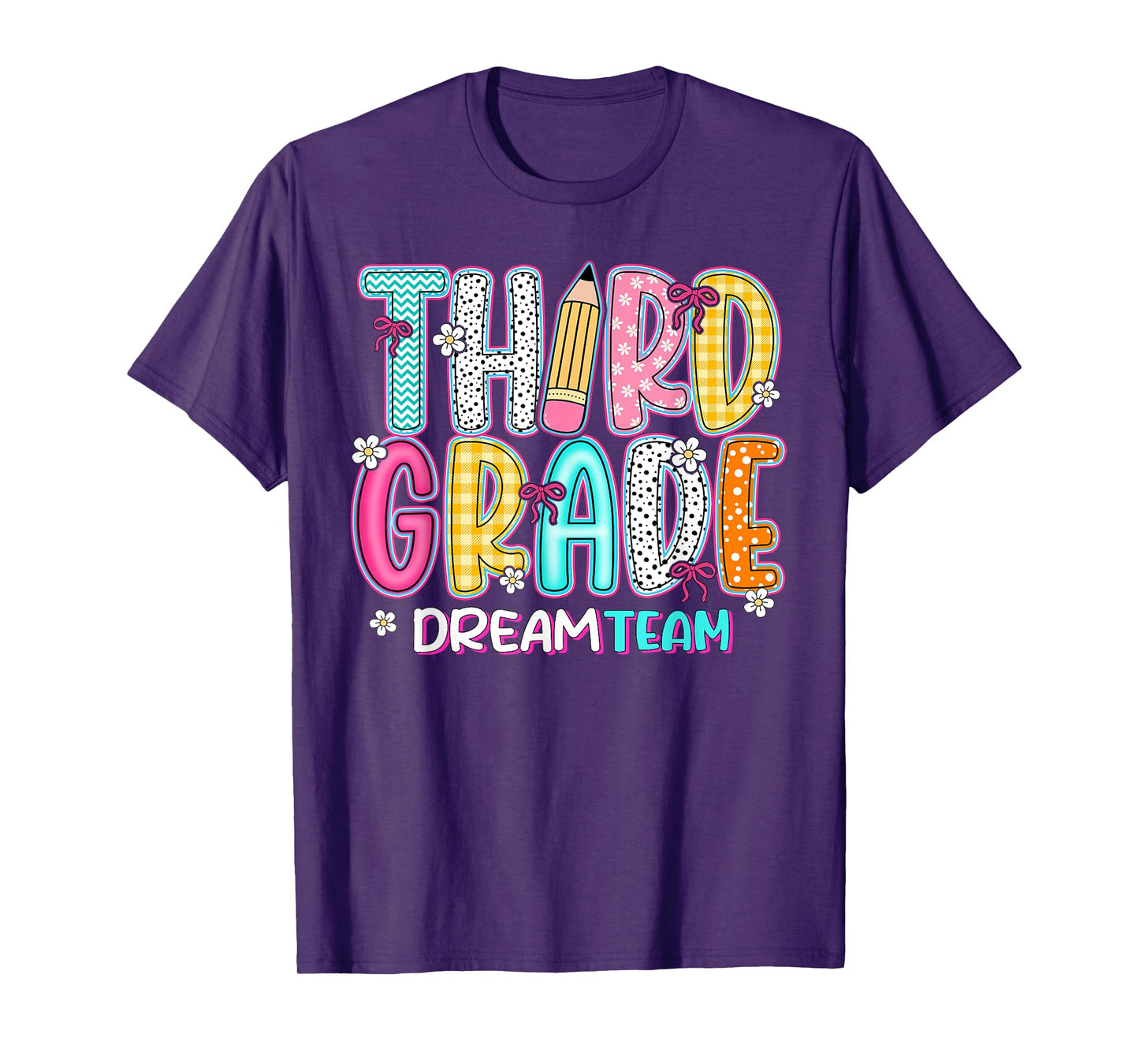 Third Grade Dream Team Back To School First Day Of School T-Shirt