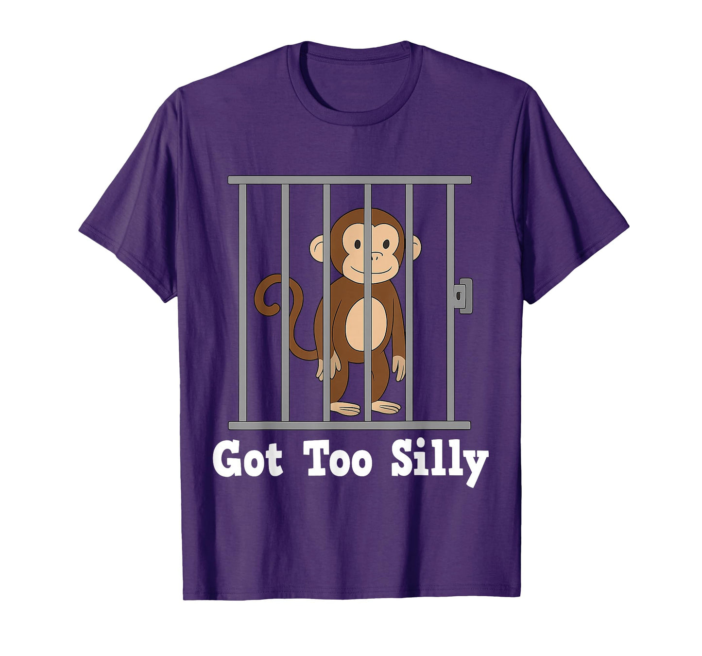 Funny Monkey Meme Got Too Silly Humor Gifts Men Women Kid T-Shirt