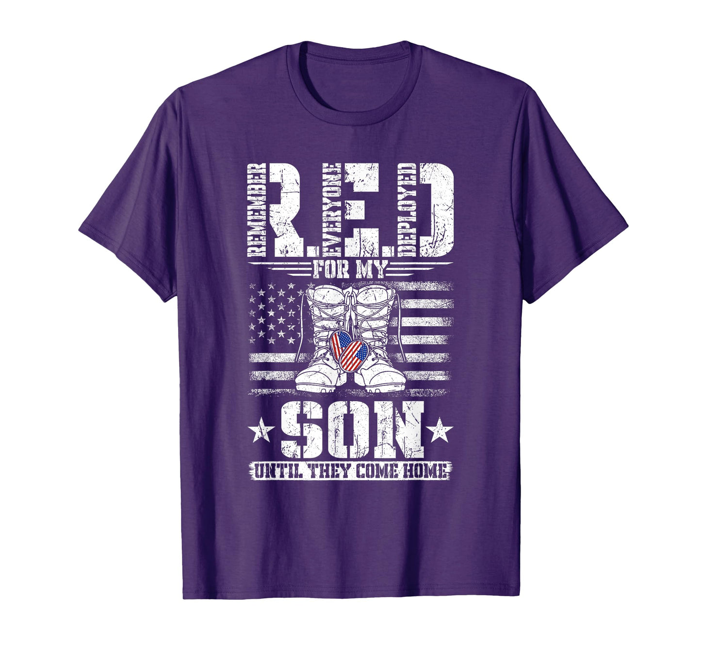 RED for my Son Remember Everyone Deployed RED T-Shirt
