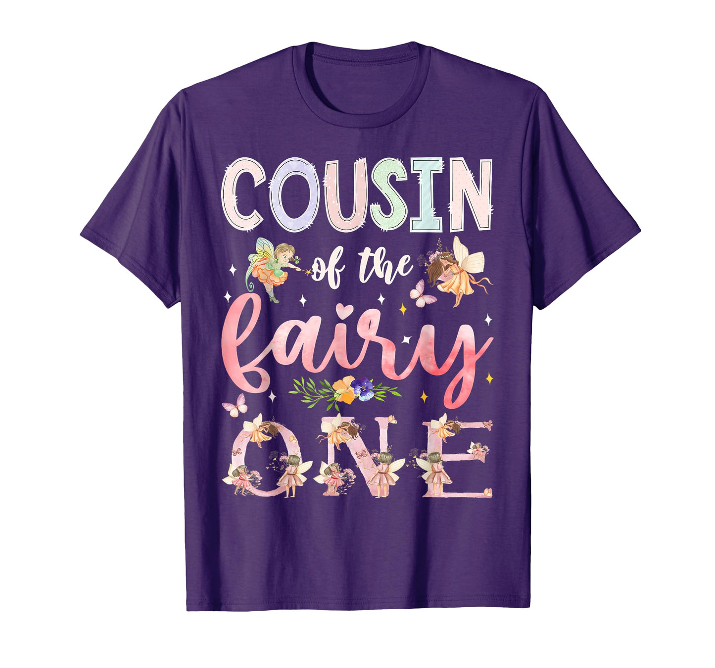 Cousin Of The Fairy One 1St Birthday Girl Family Matching T-Shirt