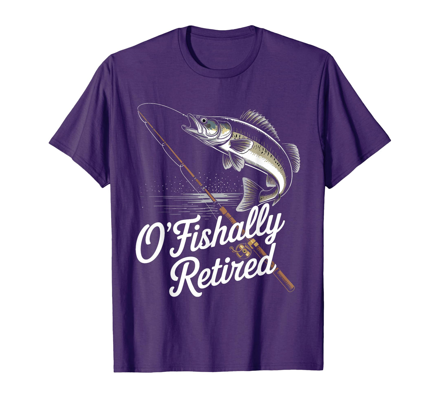 Ofishally Retired Fishing Retirement For Men Dad Fisherman T-Shirt