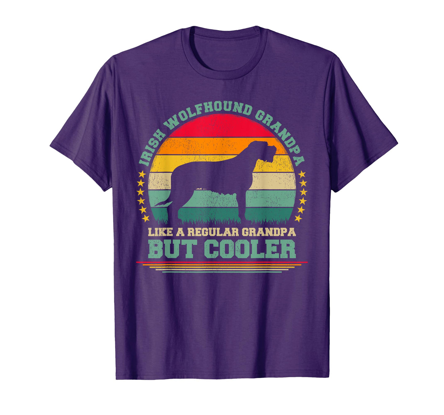 Irish Wolfhound Grandpa Like A Regular Grandpa Father's Day T-Shirt