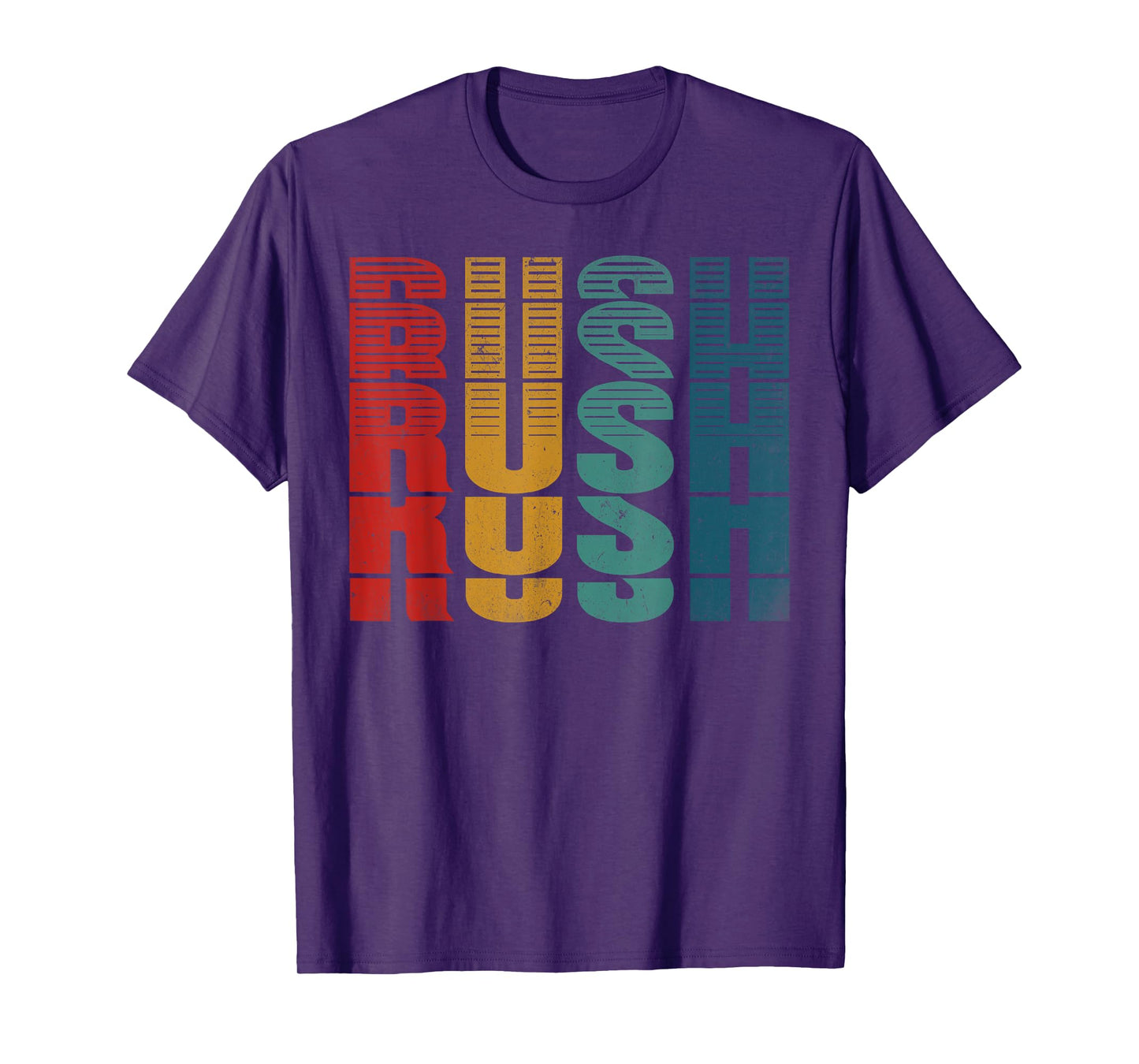 Rush Surname Vintage Retro Men Women Kids Birthday Party Tee T-Shirt