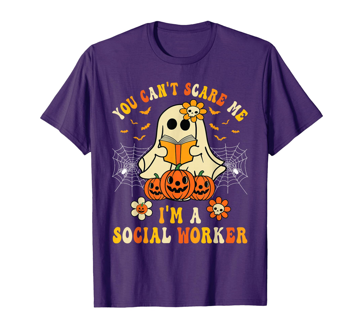 You Can't Scare Me I'm a School Social Worker Halloween T-Shirt