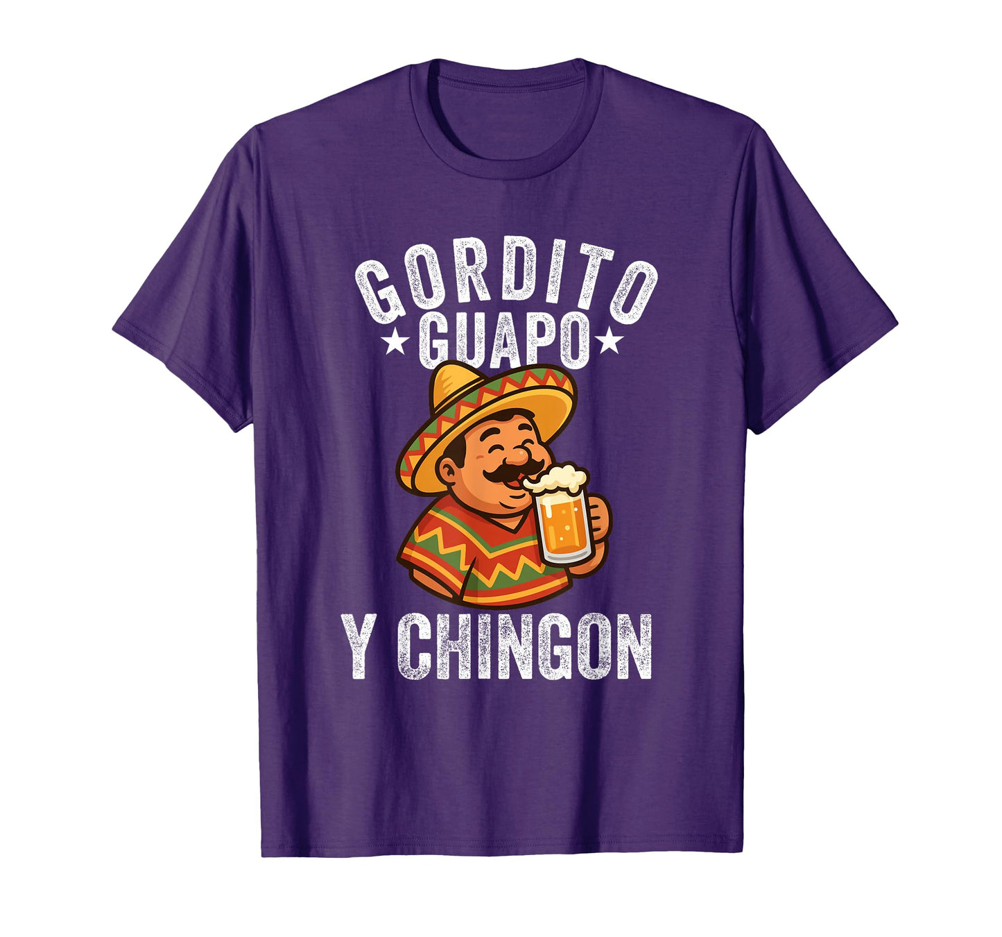 gordito guapo y chingon camisa papa mexicano mexican dad T-Shirt