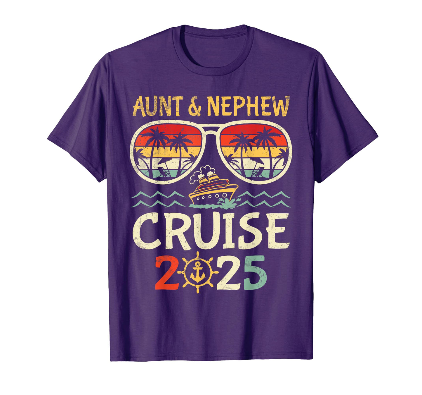 Aunt & Nephew Cruise 2025 Tropical Vacation Cruising Travel T-Shirt