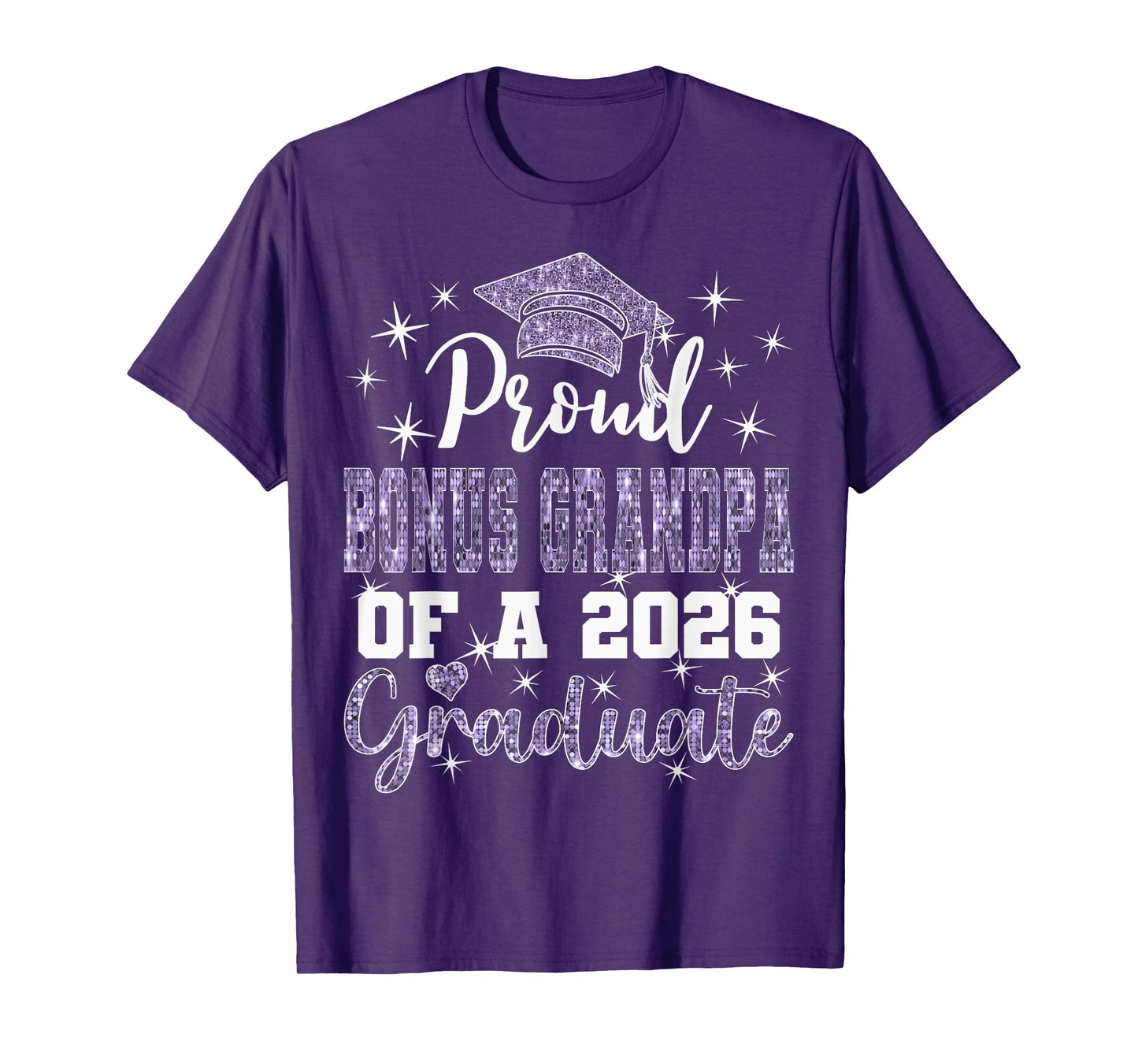 Super Proud Bonus Grandpa of 2026 Graduate Graduation Family T-Shirt