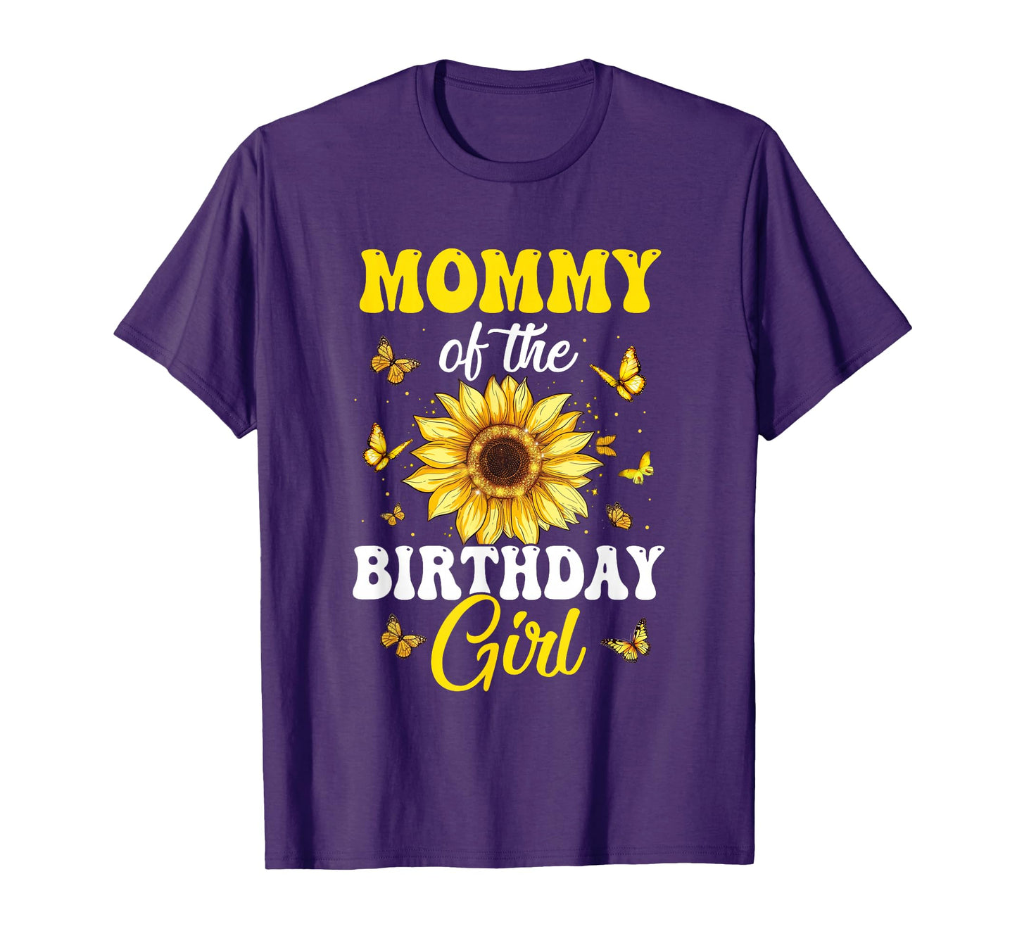 Mommy Of The Birthday Girl Sunflower Party Family Matching T-Shirt