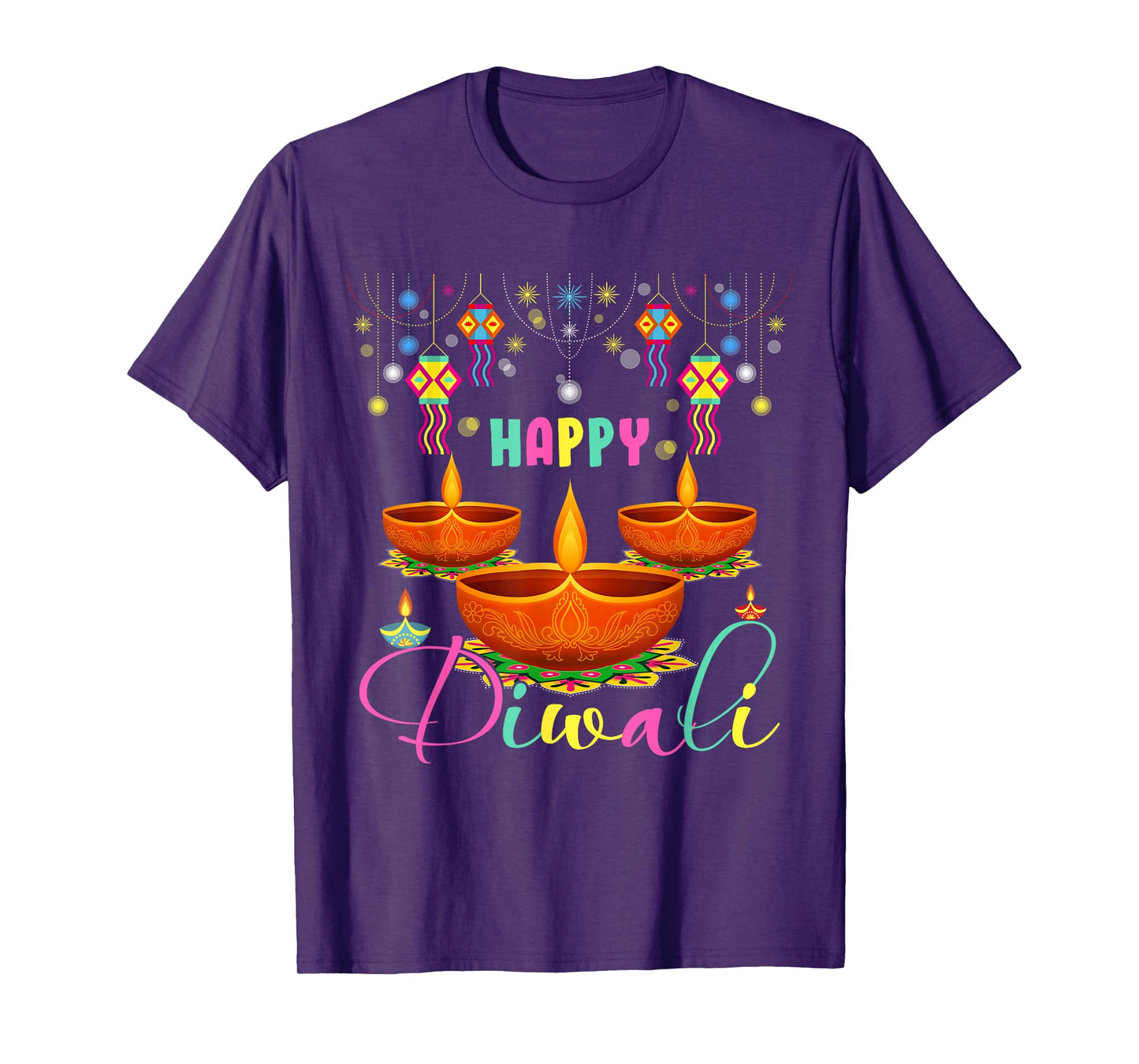 Happy Diwali Diya Lighting Matching Hindus Lover Family T-Shirt