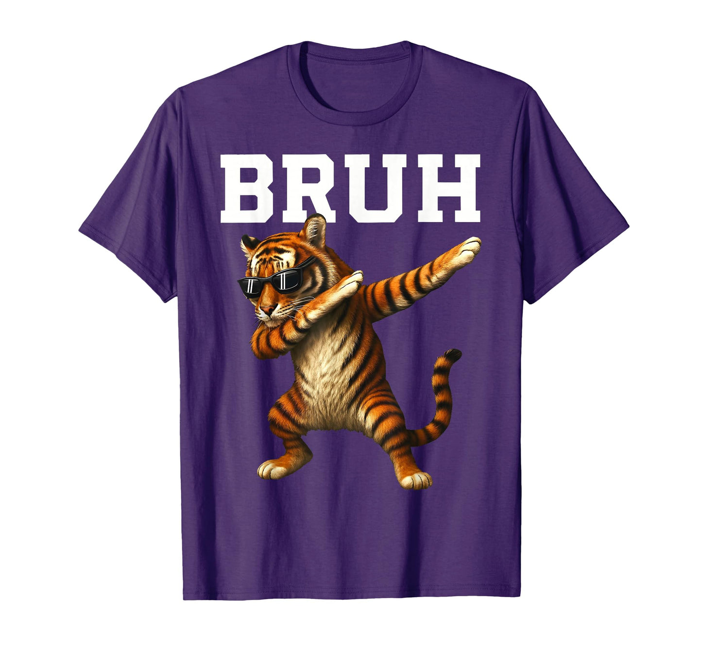Vintage Bruh Game Day Funny Tigers Apparel for Men Women Kid T-Shirt