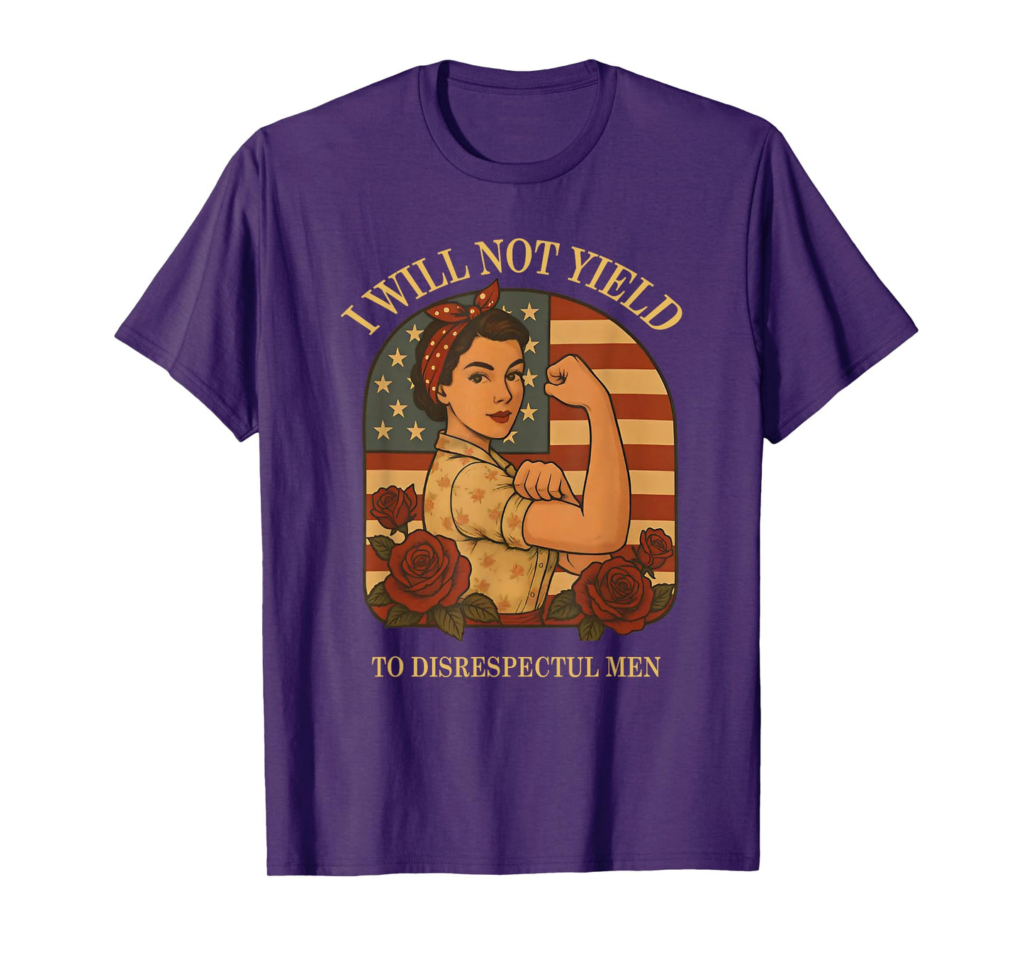 AOC I Will Not Yield To Disrespectful Men T-Shirt