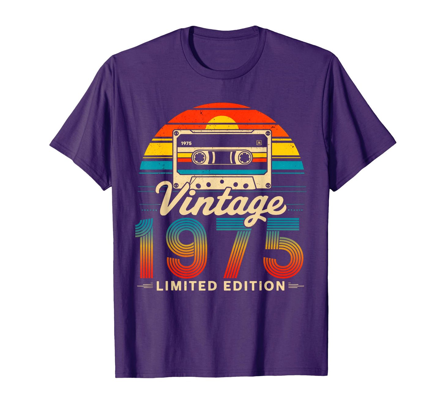 50 Years Old Gifts Vintage Born In 1975 Retro 50th Birthday T-Shirt