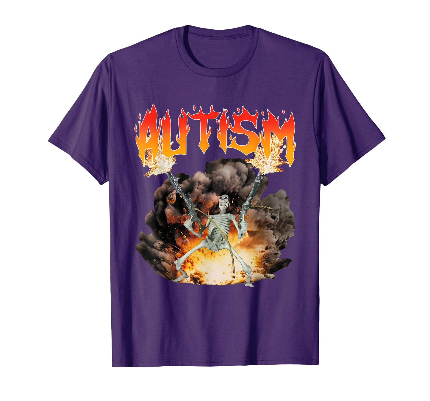 Autism Skeleton Funny Oddly Specific Dank Meme T-Shirt