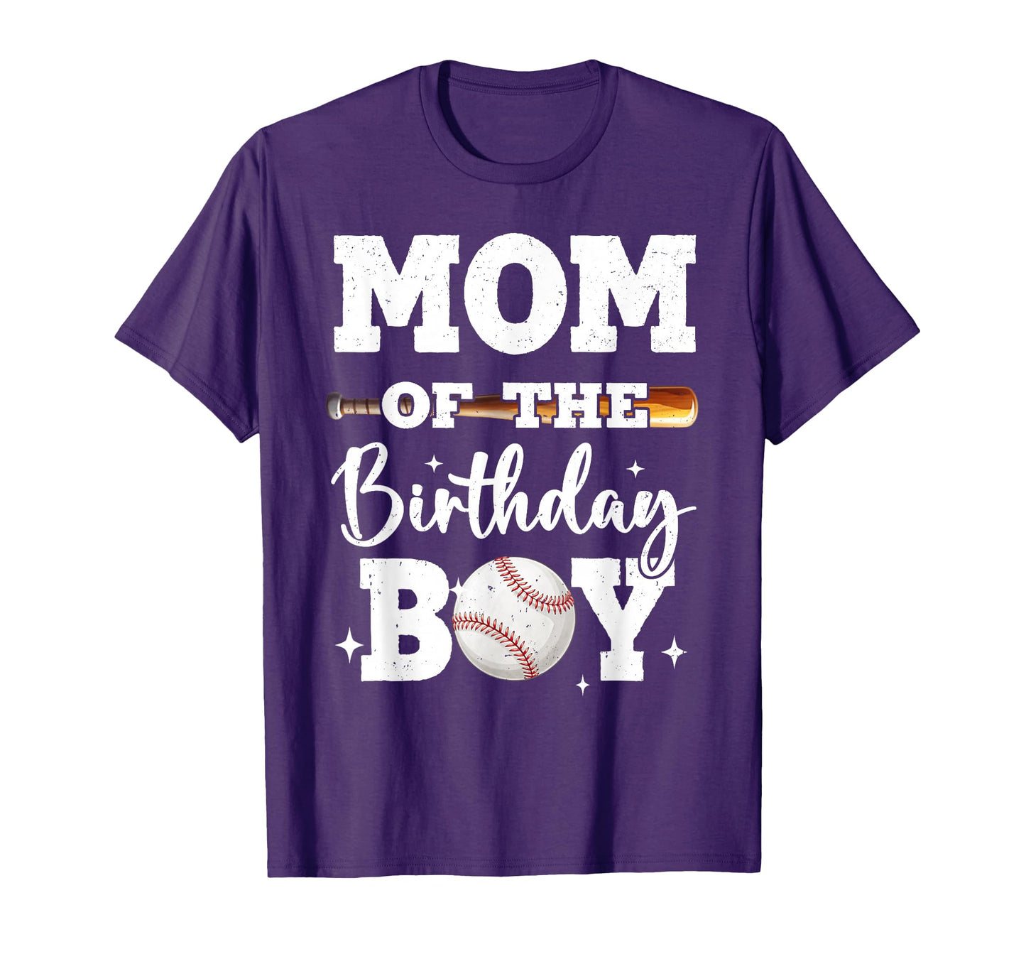 Mom of The Birthday Boy Baseball Bday Family T-Shirt
