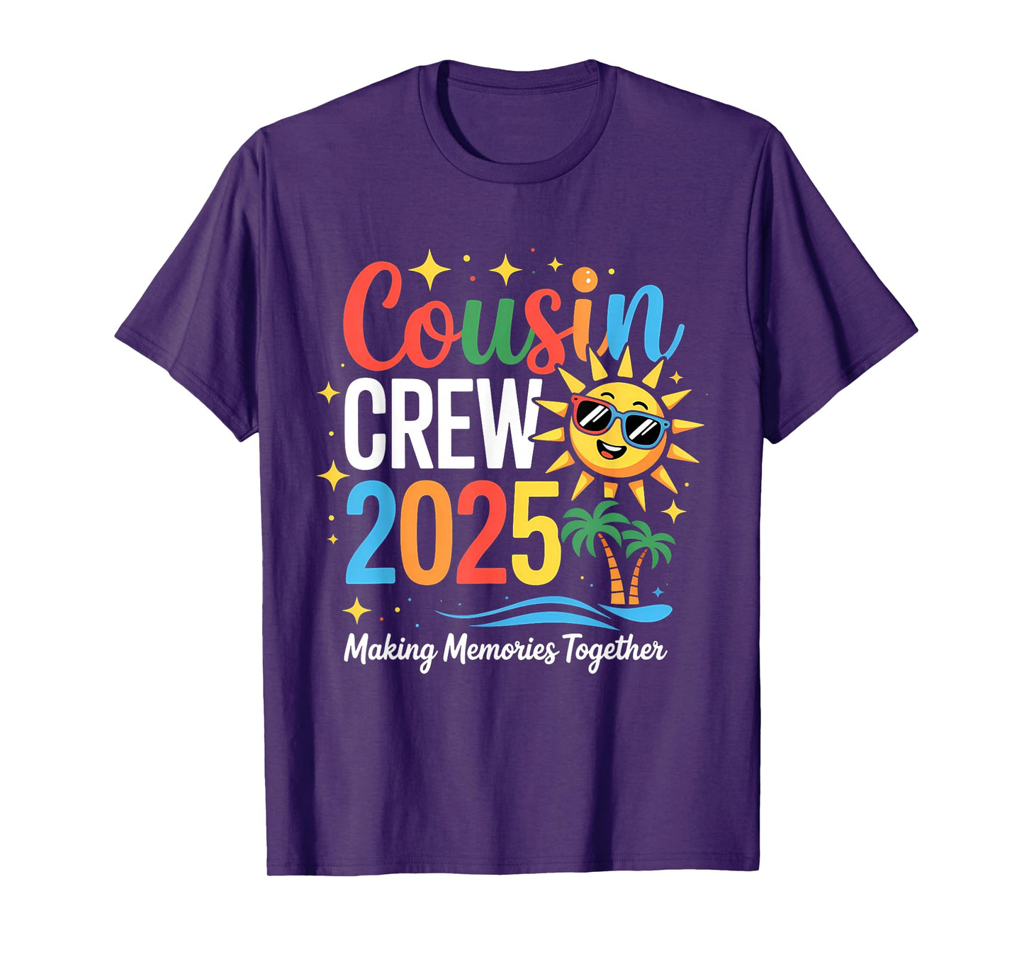 Cousin Crew 2025 Summer Vacation Beach Family Trip Matching T-Shirt