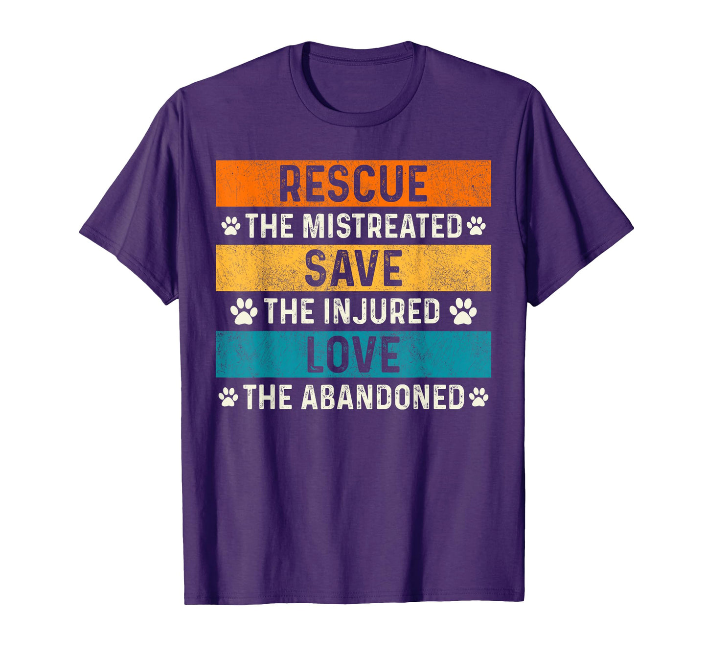 Rescue Save Love Dogs Rescue Volunteer Animal PET Lover T-Shirt