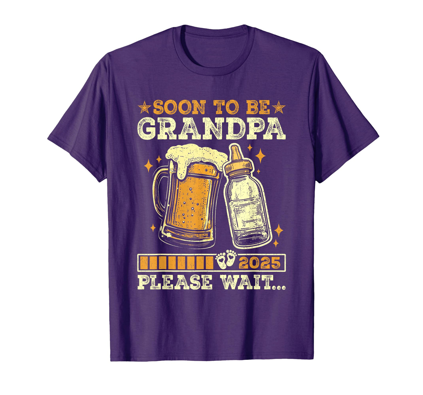 Soon To Be Grandpa 2025 Pregnancy Announcement Loading T-Shirt