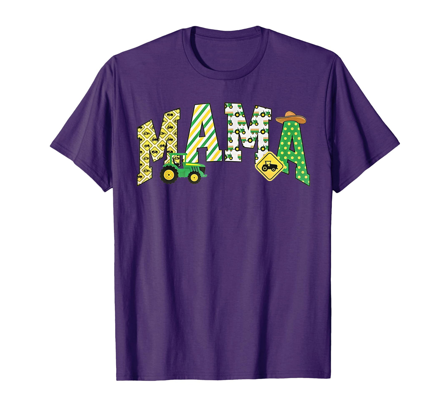 Mama of the Birthday Boy Tractors Farm Trucks Family Party T-Shirt