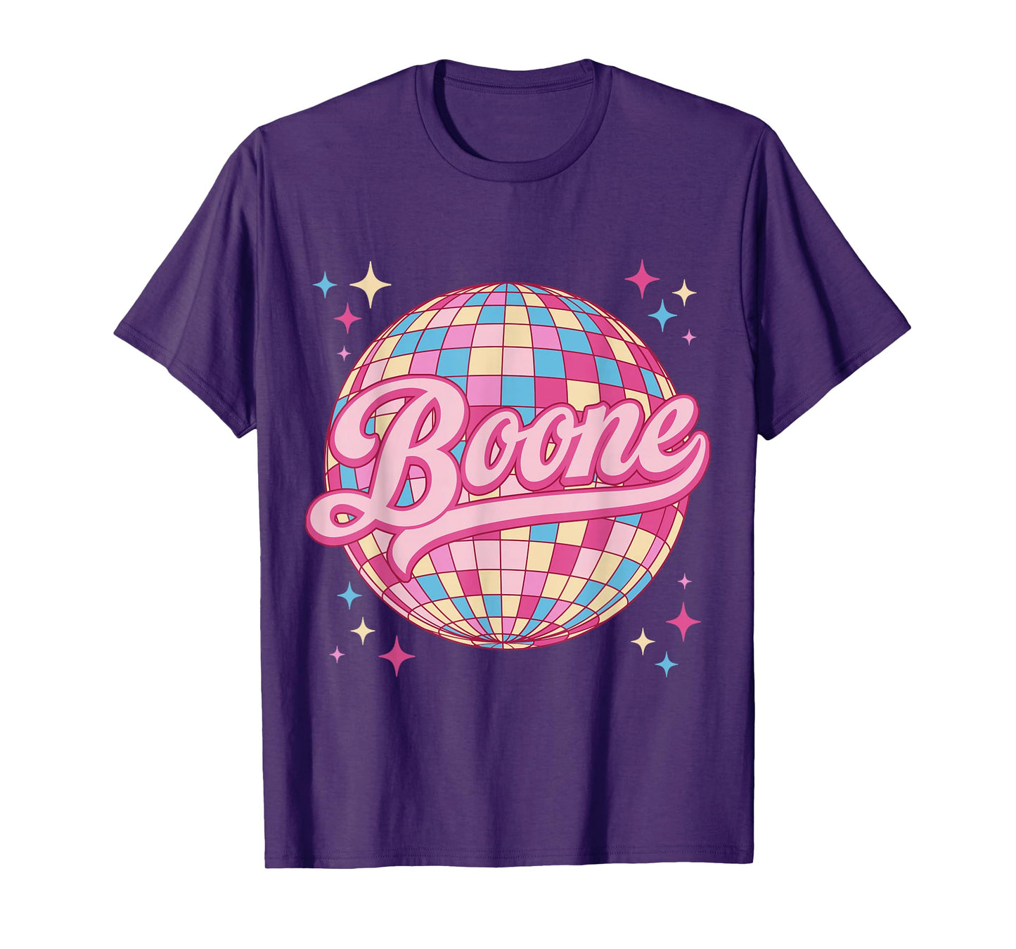 Retro Boone First Name Personalized Disco 80s Birthday T-Shirt