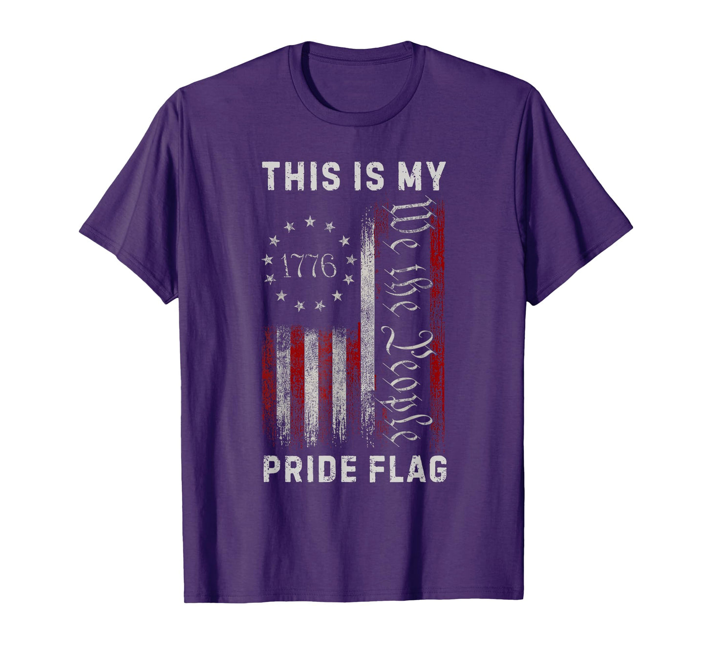 This Is My Pride Flag USA American 4th of July Patriotic T-Shirt