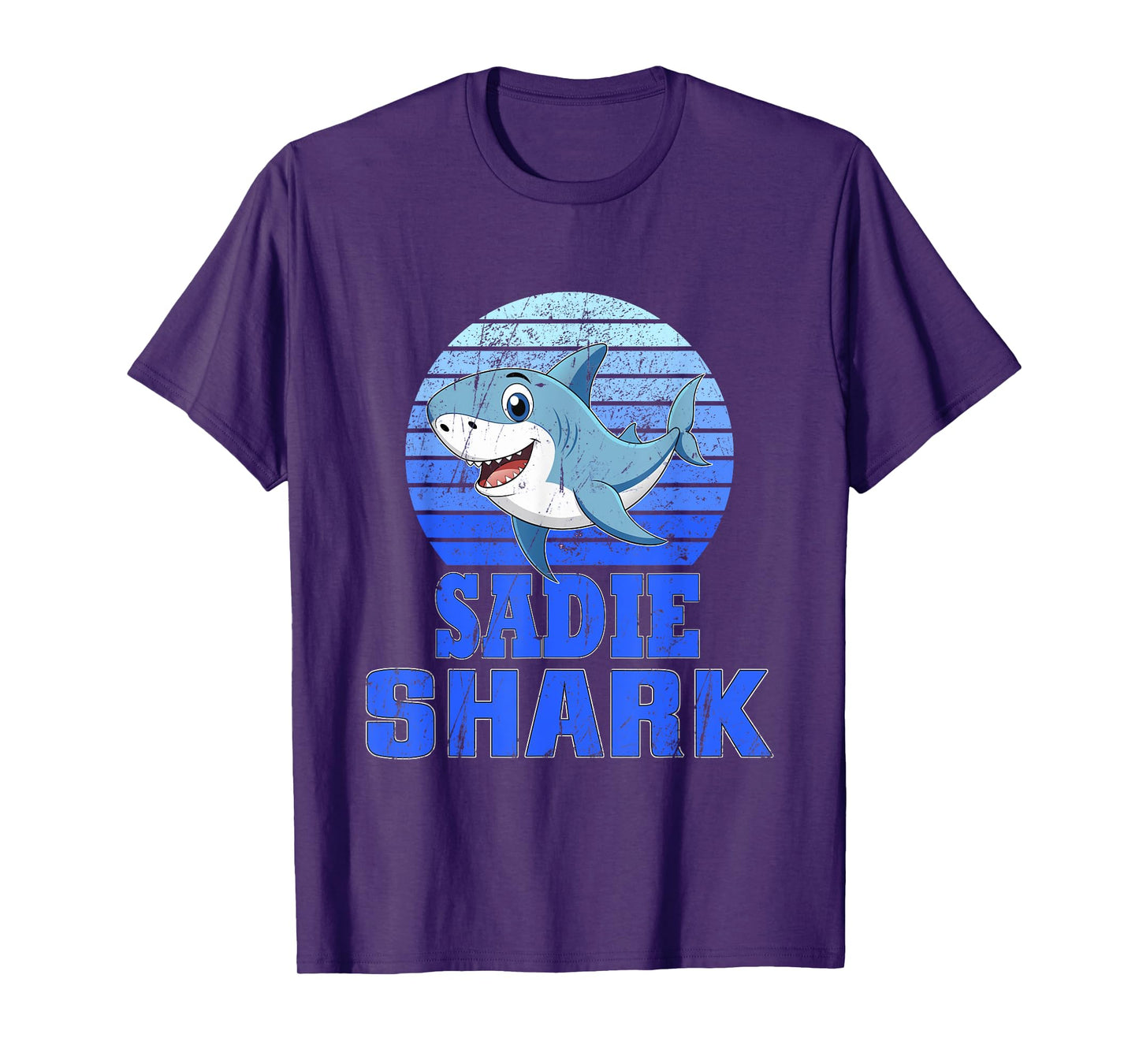 Sadie Shark Family Reunion Squad First Last Name T-Shirt