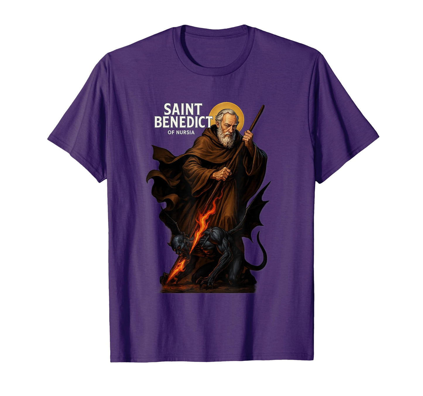 Catholic Saint Benedict Medal T-Shirt