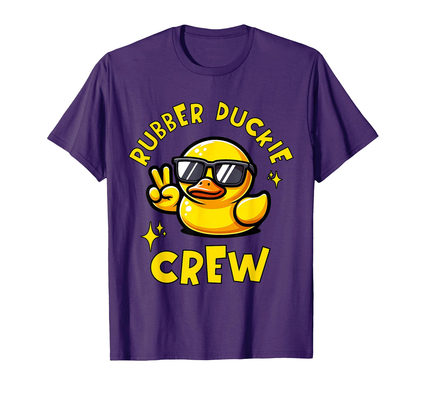 Rubber Duckie Crew Kids Family Matching Yellow Duck Funny T-Shirt