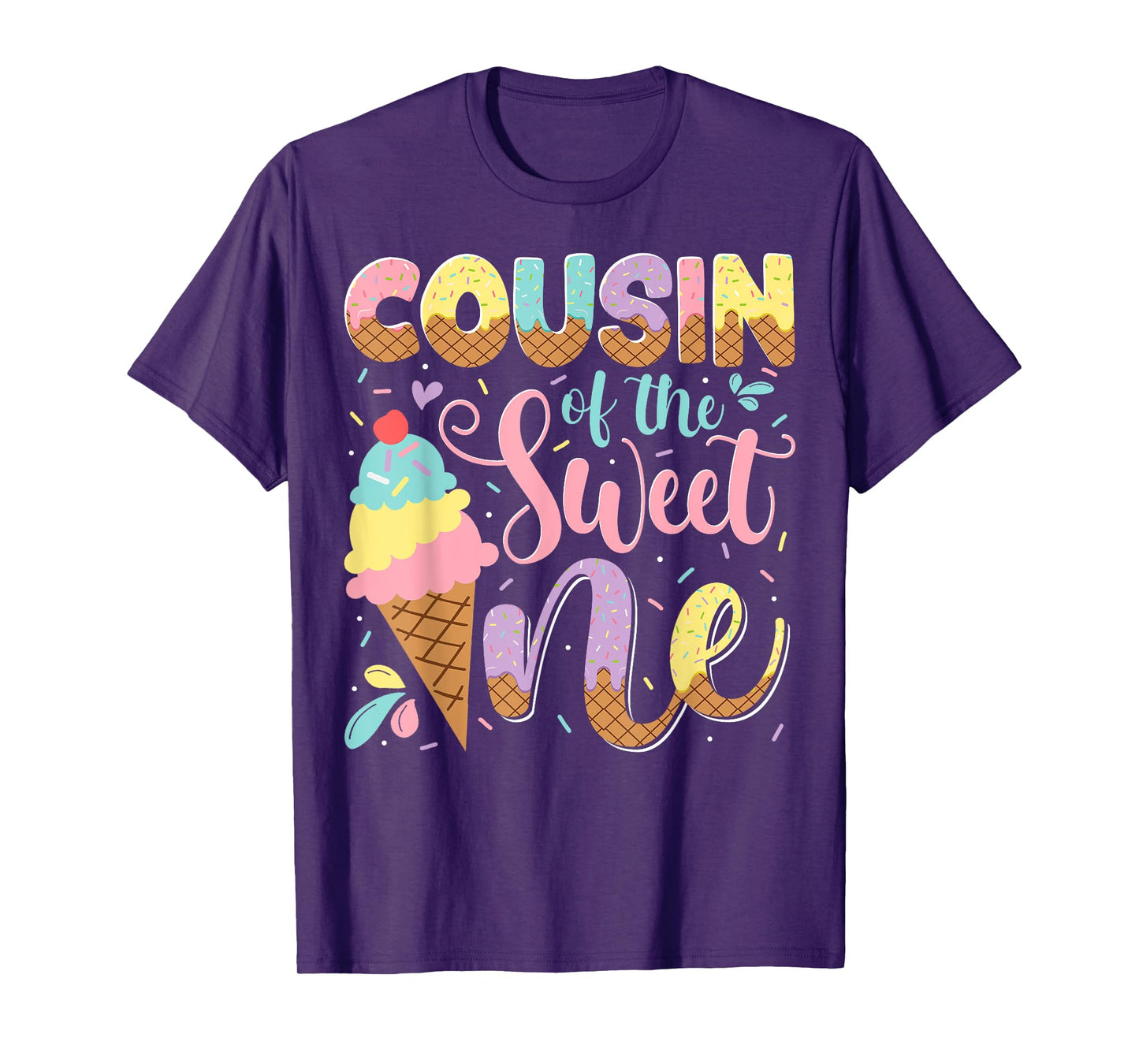 Cousin Of The Sweet One Ice Cream 1St Birthday Party T-Shirt
