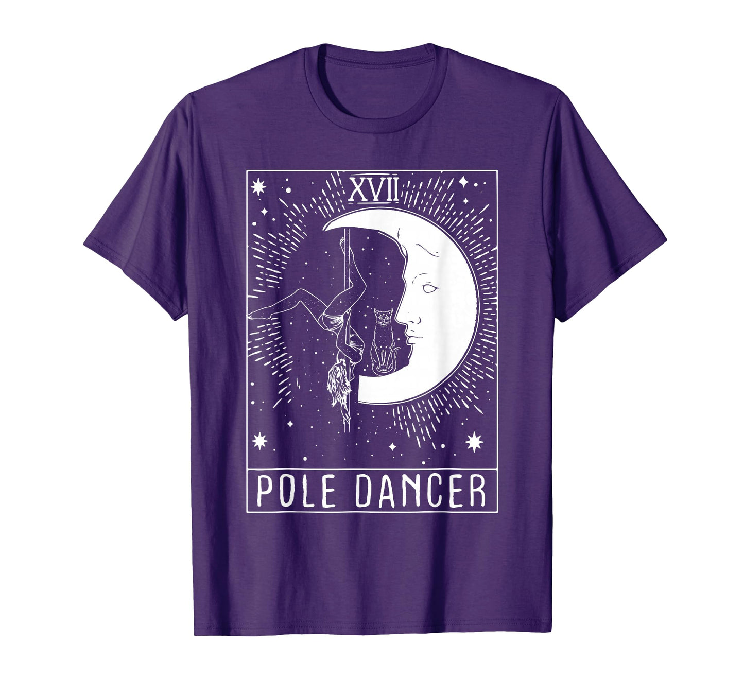 Moon Crescent Tarot Pole Dancer - Pole Dancing T-Shirt