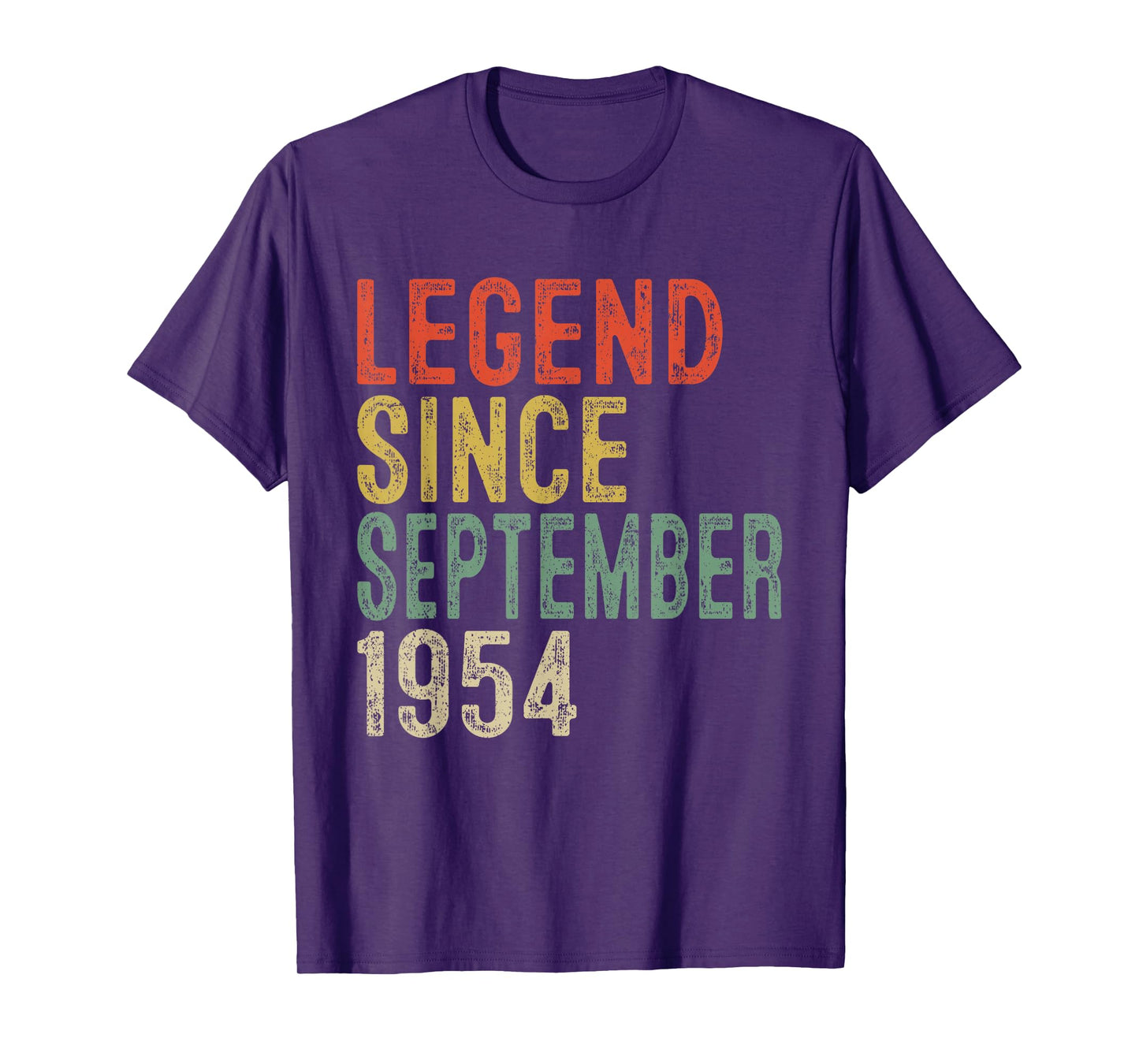Legend Since September 1954 71st Birthday Gifts 71 Year Old T-Shirt