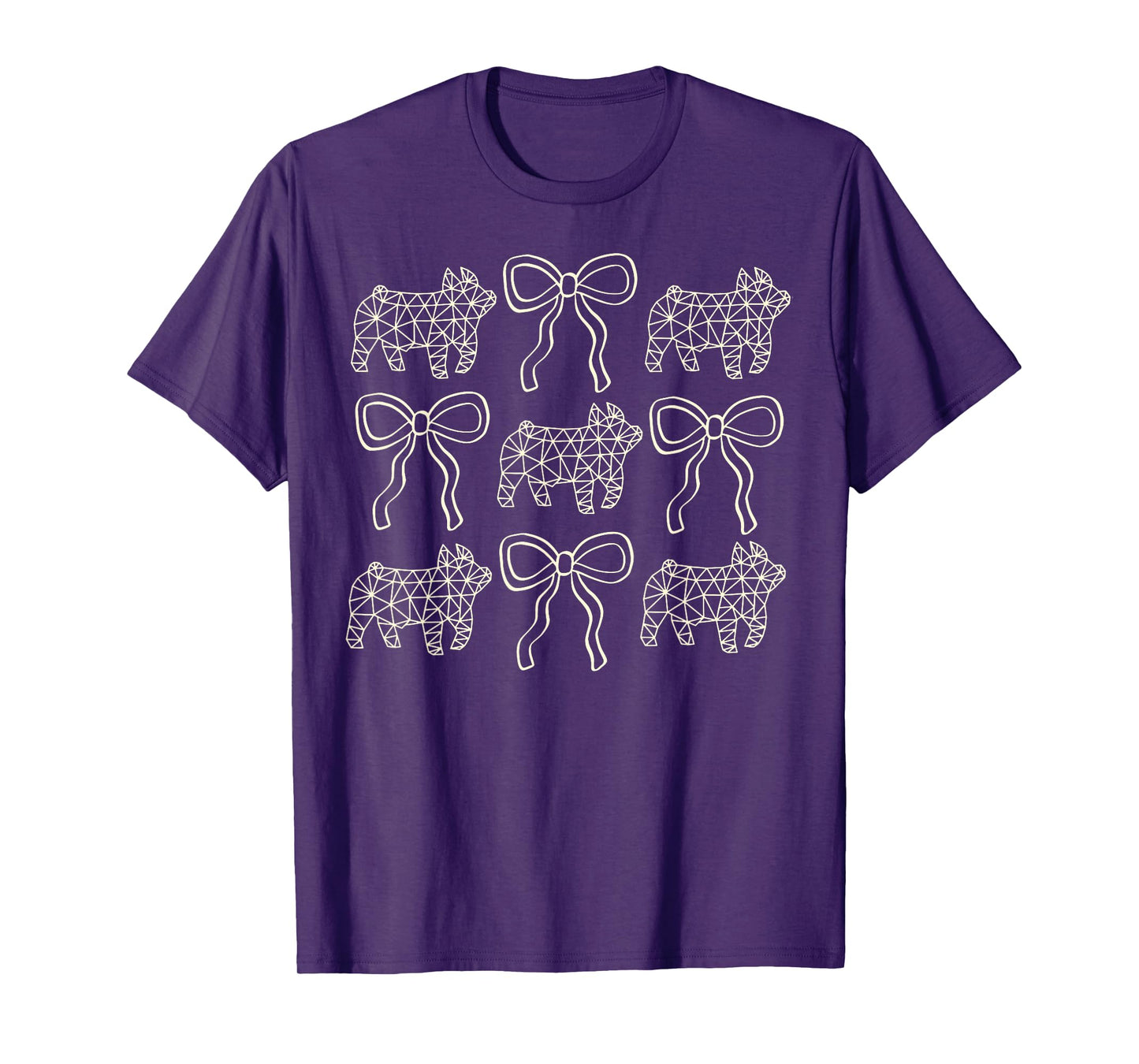 Coquette Pig Stock Show Livestock Show Mom Hog Breeder T-Shirt