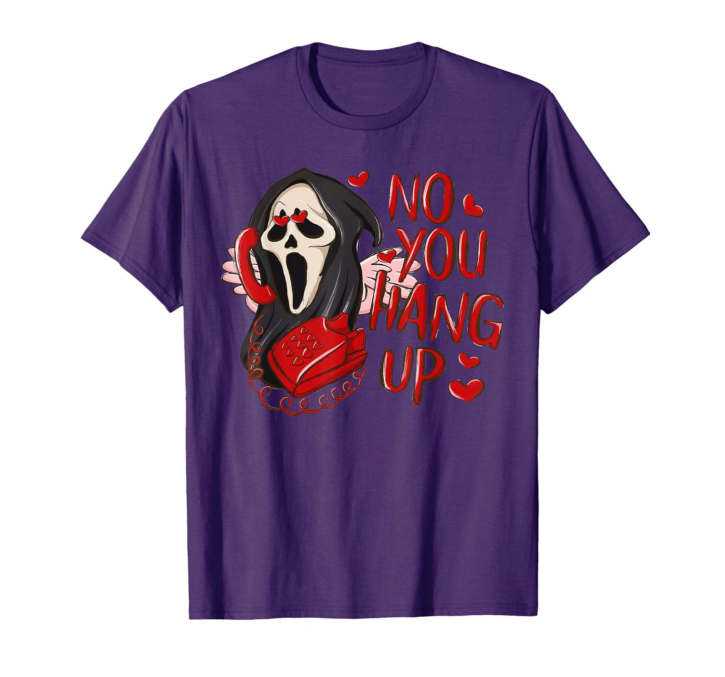 No You Hang Up First Ghost Calling Halloween Funny Valentine T-Shirt
